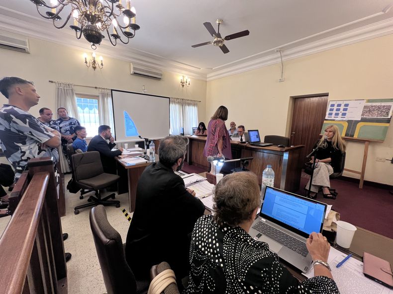 La psicóloga Ivana Righetti de la Asesoría Pericial, encargada de la valoración de salud mental de Luis Alderete.