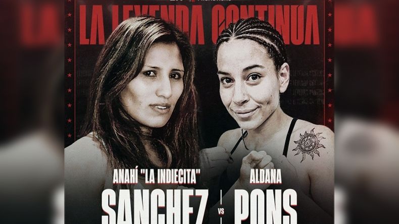 Anahí Sánchez (62,950 kilos) y Aldana Pons (62,500) protagonizarán una pelea con dos títulos en juego.