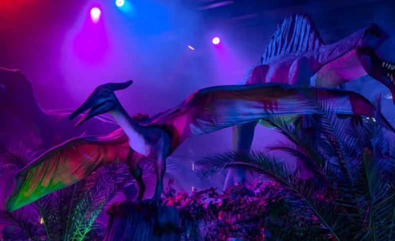 La familia había viajado a Buenos Aires para pasar unos días de vacaciones y había elegido visitar la exposición de dinosaurios