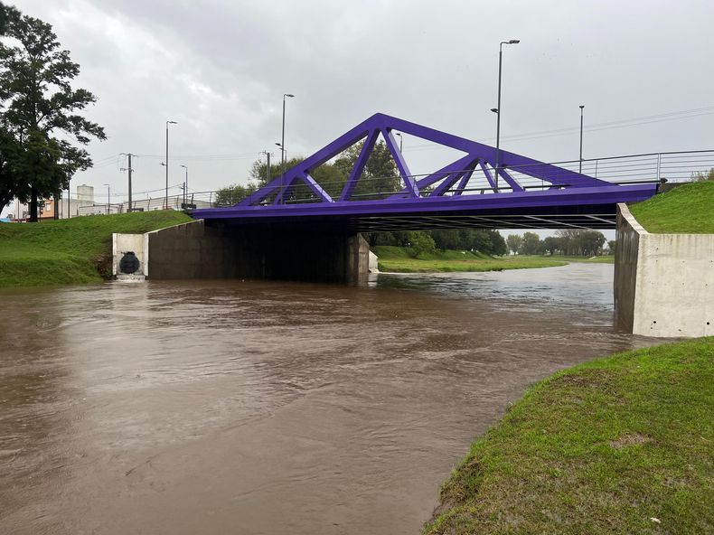 El Arroyo Pergamino mantiene su nivel normal