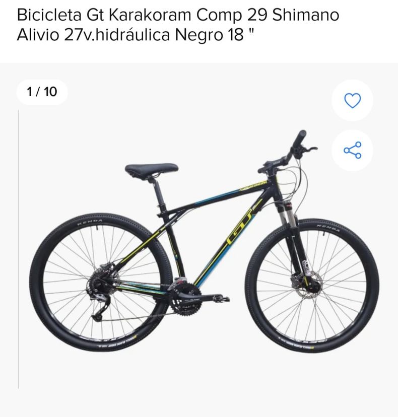 La bicicleta GT negra en la que va montado Juan Laszeski.