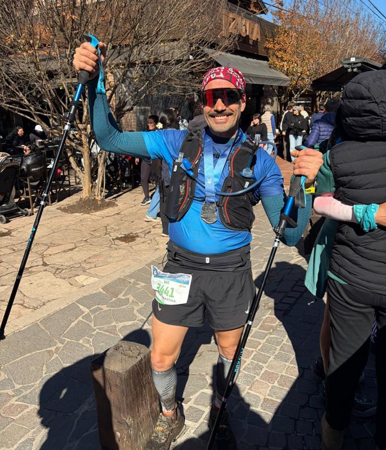 Jesús Ledesma uno de los pergaminenses que completó los 35K en Valhöll Ultra Trail.