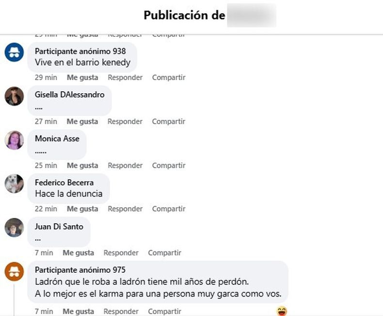 La publicación generó reacciones y comentarios de distintos usuarios.