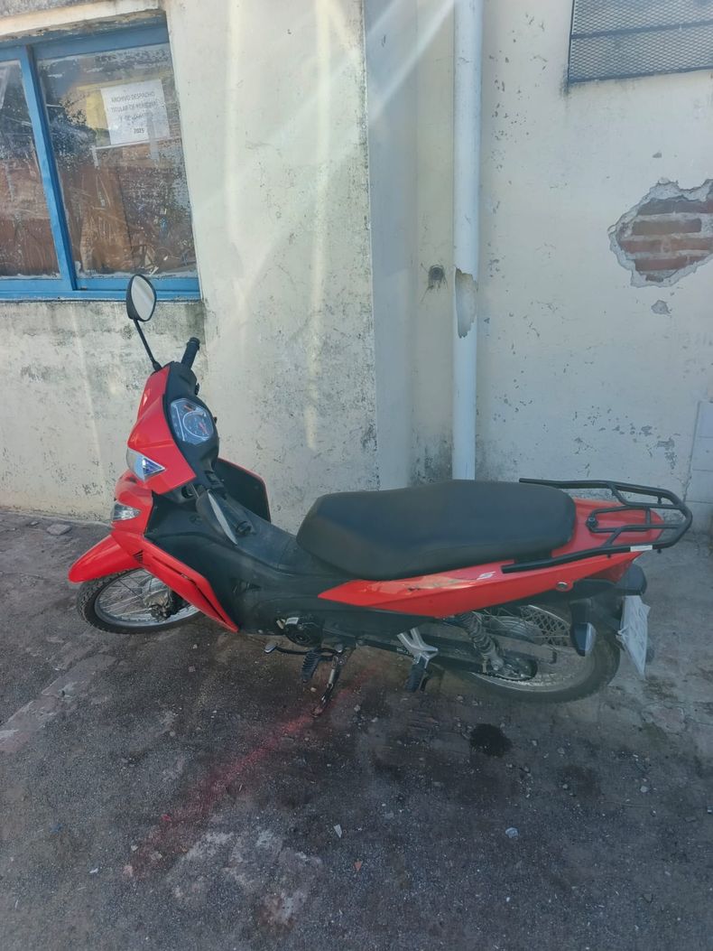 La Fiscalía incorporó la moto como evidencia del hurto perpetrado por el convicto.