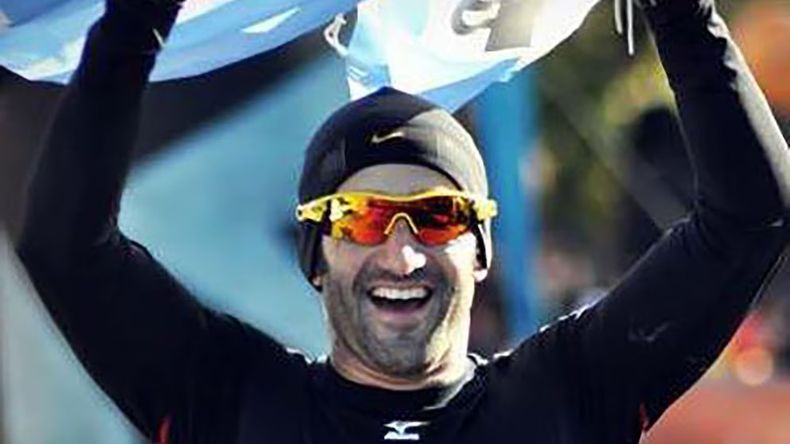 Patricio Foster corrió una maratón en junio de este año, en honor a su hermano