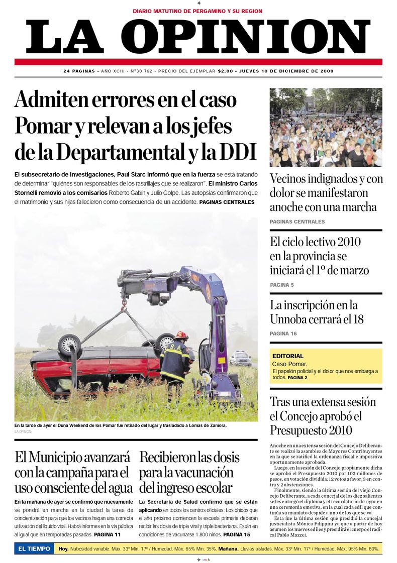 El Caso Pomar desnudó muchas falencias de los procedimientos policiales para las búsquedas de personas.