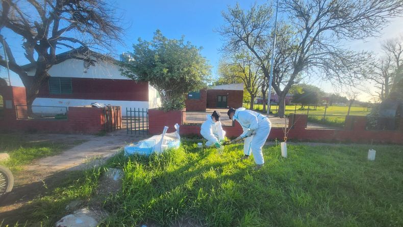 Procedimiento de la Policía Ambiental por las aplicaciones aéreas en inmediaciones de Francisco Ayerza.