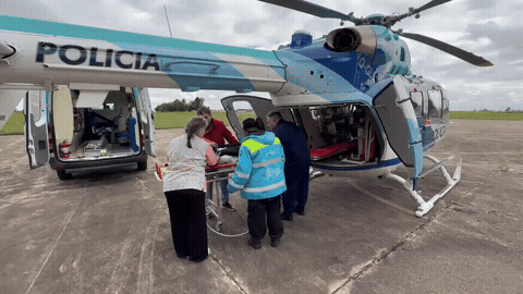 El helicóptero con matrícula LQ-CLU (identificado a veces como Q-CLU) es un Airb